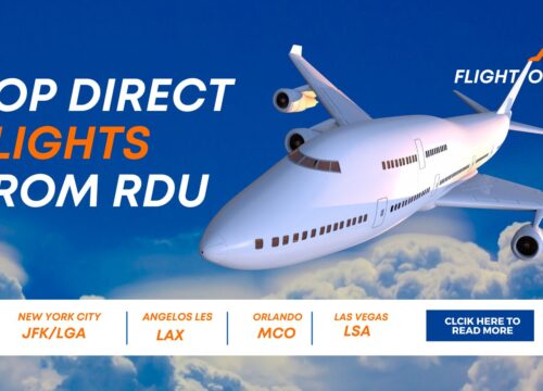 Top 6 Direct Flights from RDU Airport