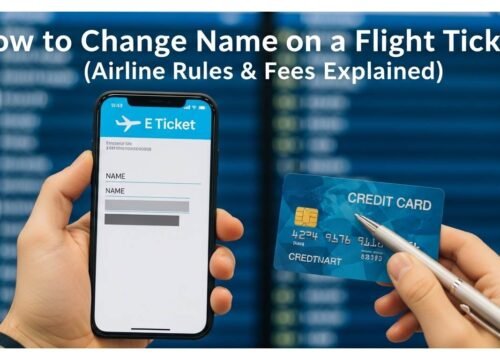 How to Change Name on a Flight Ticket (Airline Rules & Fees Explained)