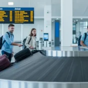 Recheck baggage connecting flight