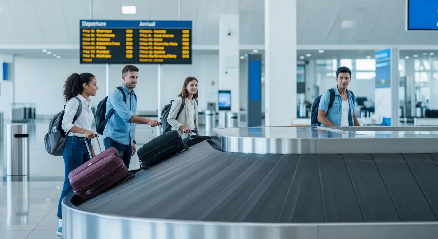 Recheck baggage connecting flight