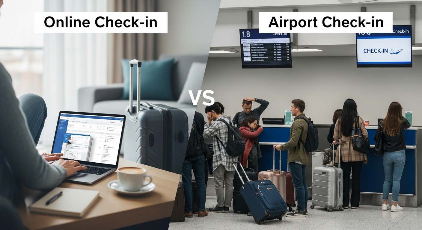 Online Check in vs Airport Check in