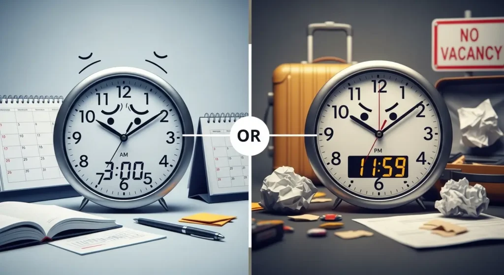 Booking Too Early OR Too Late 