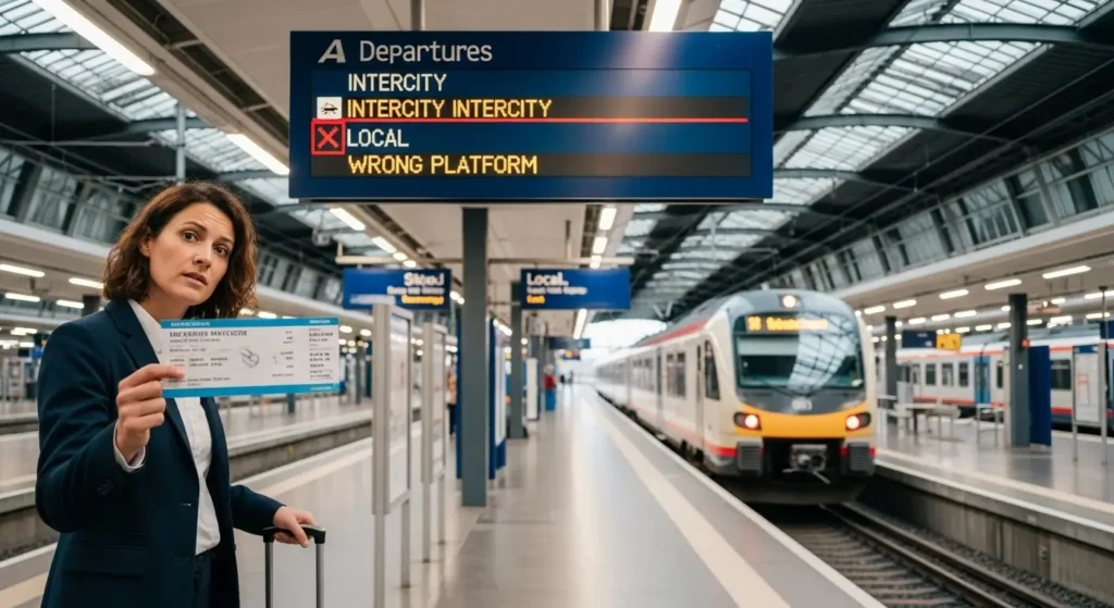 Booking on the Wrong Platform for Your Route Type