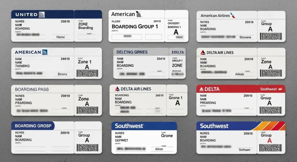 Real Examples of Boarding Groups at Major Airlines