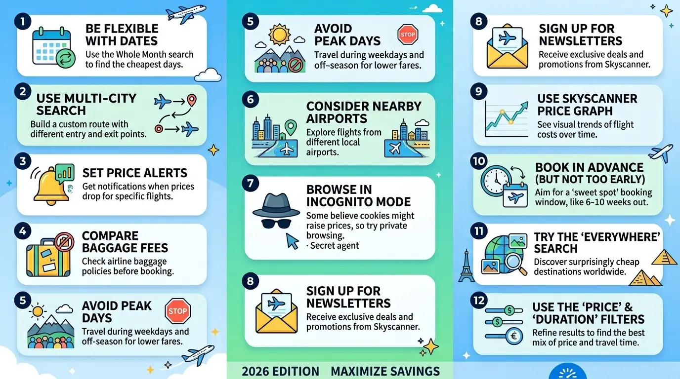 Skyscanner Tips to Save Money on Flights