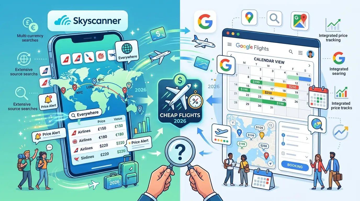 Skyscanner vs Google Flights