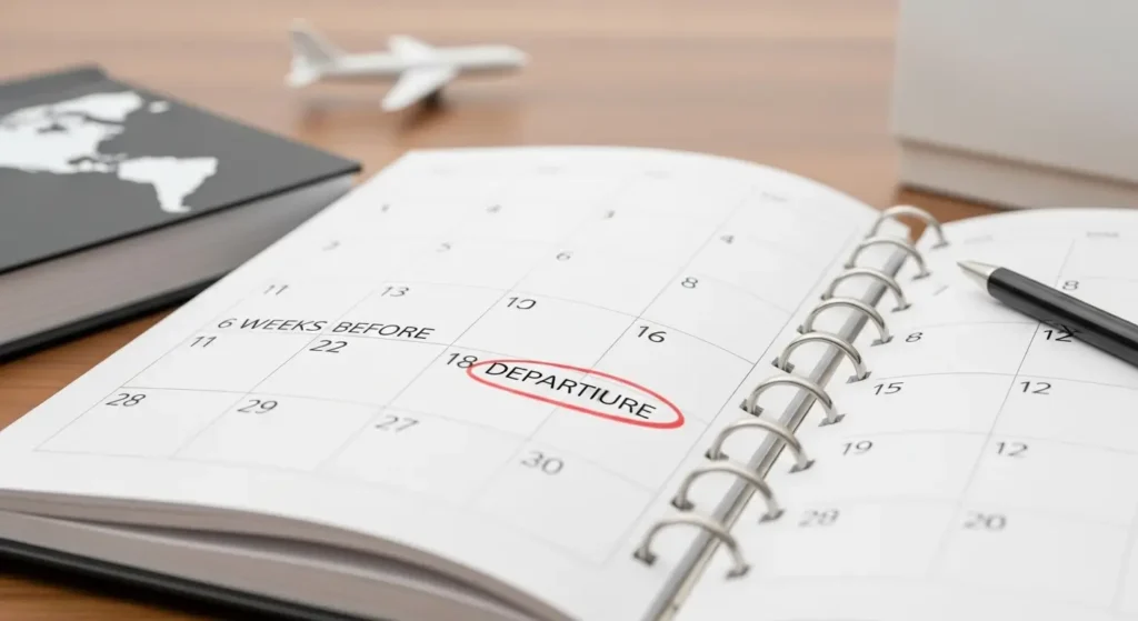 Time Window 1: 6–8 Weeks Before Departure (Domestic Sweet Spot)