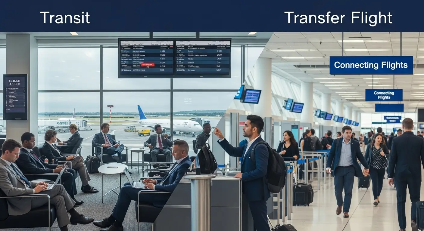 Transit vs Transfer Flight