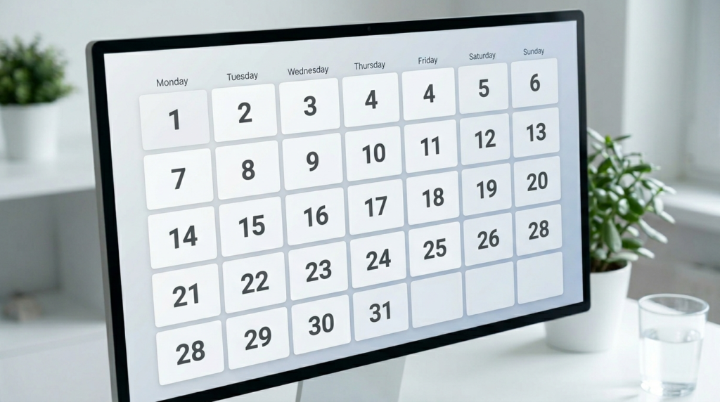 Use Whole Month View Not Fixed Dates