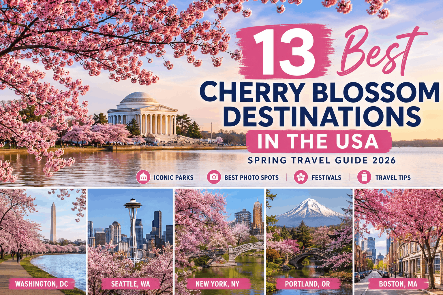 Best Places to See Cherry Blossoms in the USA