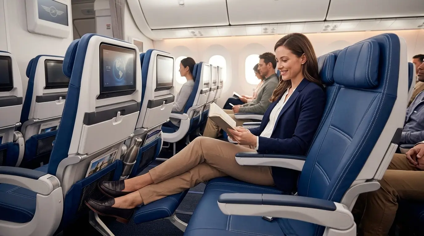 Best airlines for extra legroom economy