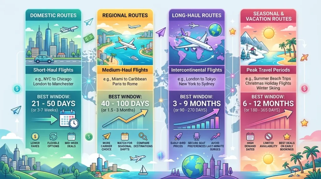 Best Booking Windows by Route Type