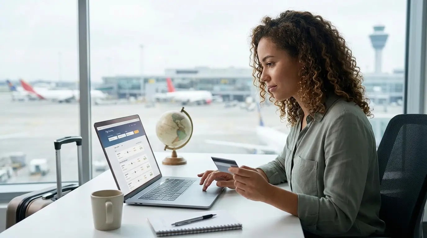 Clear cookies before booking flights