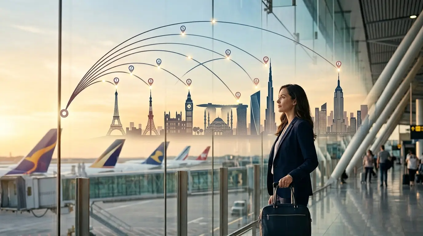 Top airlines with free stopovers